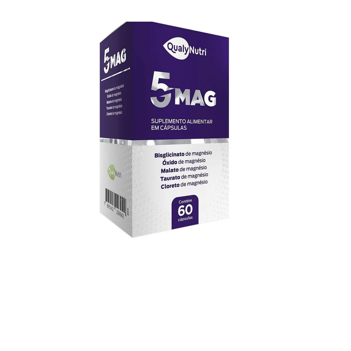 Thumbnail de 5 MAGNESIOS 500MG QUALYNUTRI COM 60 CAPSULAS