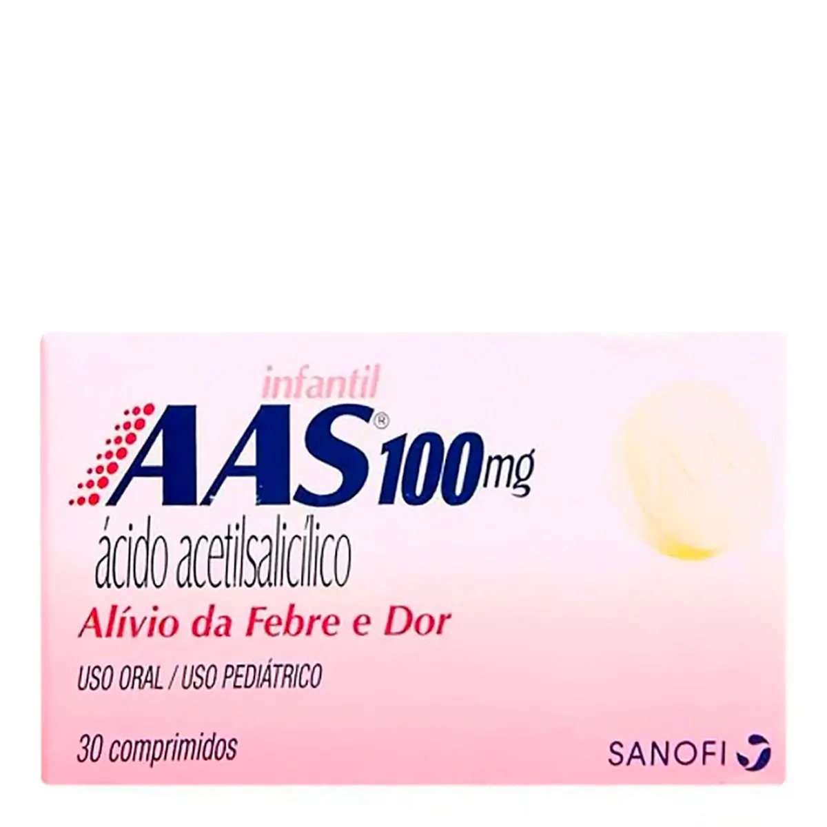 AAS 100MG COSMED COM 30 COMPRIMIDOS