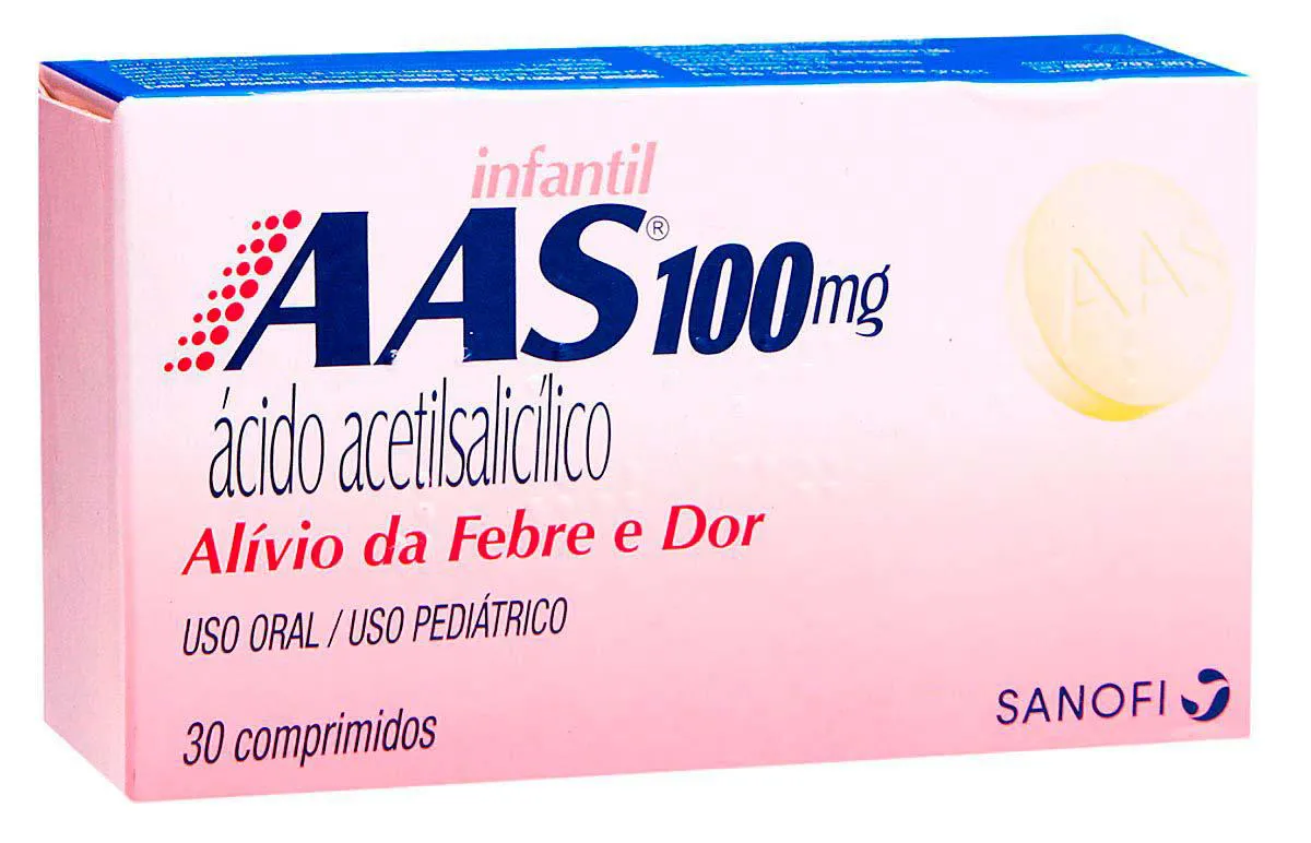 AAS PROTECT 100MG COSMED COM 30 COMPRIMIDOS REVESTIDOS