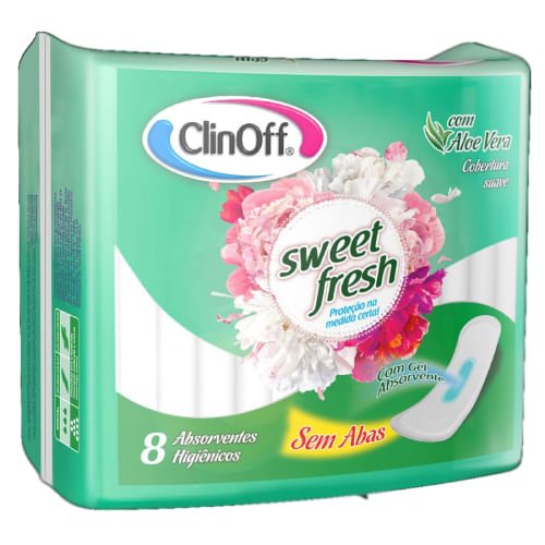 ABSORVENTE CLIN-OFF SEM ABAS COM 8 UNIDADES