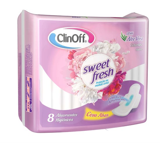 ABSORVENTE CLINOFF COM ABAS LEVE 16 PAGUE 14