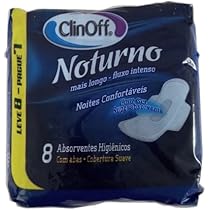 ABSORVENTE CLINOFF NOTURNO COM 8 UNIDADES