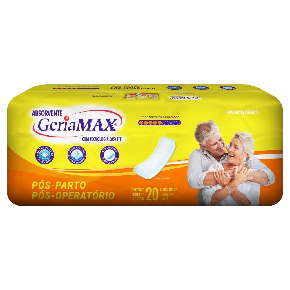 ABSORVENTE GERIAMAX POS PARTO COM 20 UNIDADES