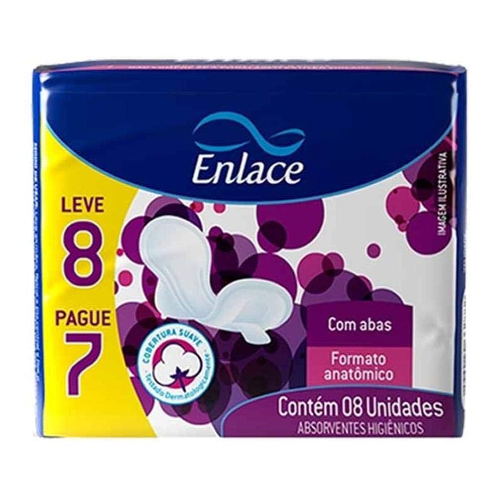 ABSORVENTE GERIATRICO ENLACE M SEM ABAS COM 8 UNIDADES