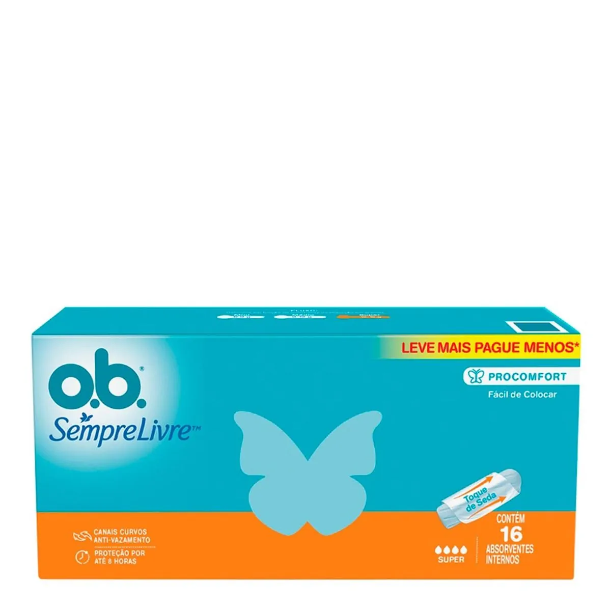 ABSORVENTE INTERNO OB PROCOMFORT SUPER COM 16 UNIDADES