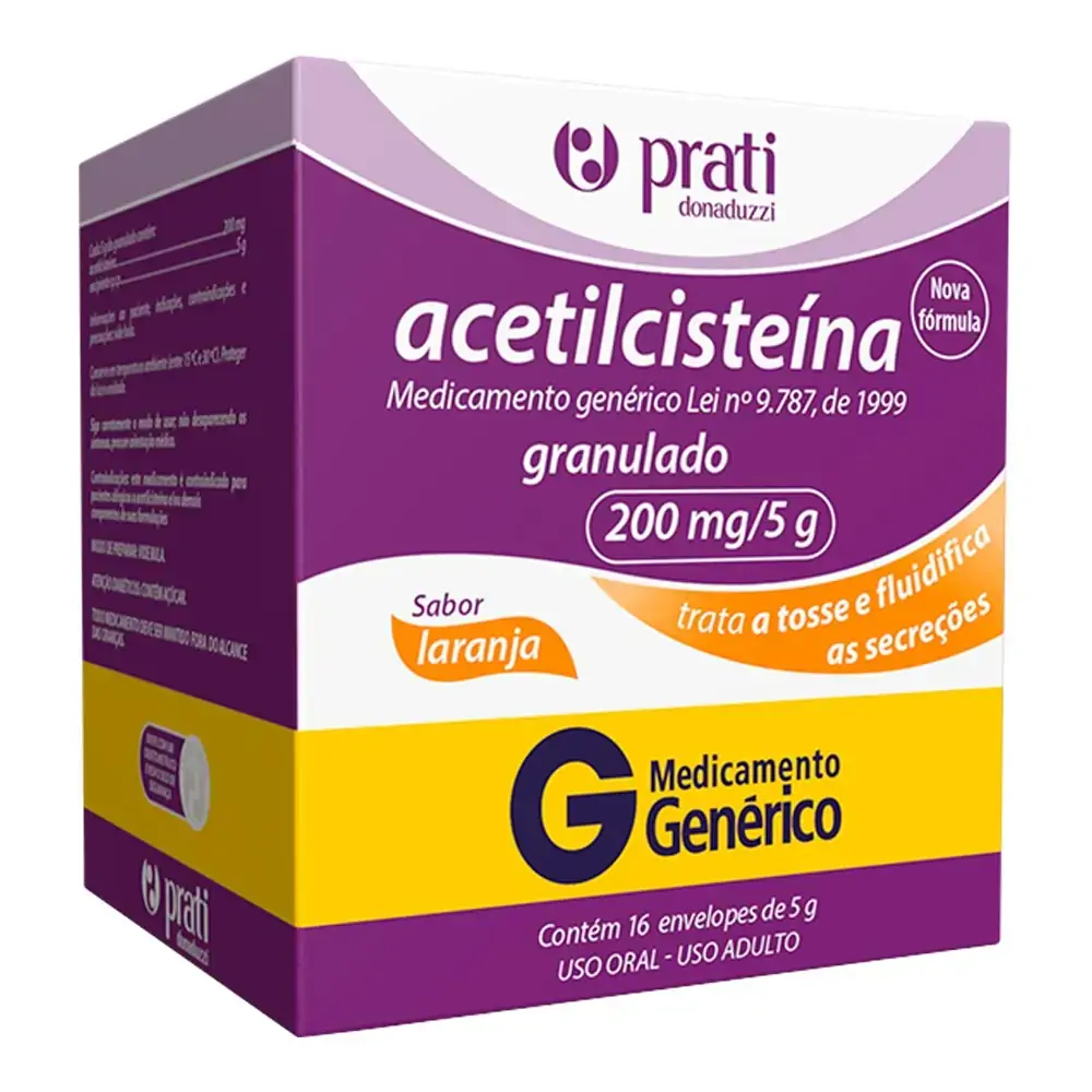 Thumbnail de ACETILCISTEINA 40MG/G GRANULADO 16 ENVELOPES 5G PRATI DONADUZZI