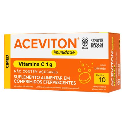 Thumbnail de ACEVITON (VITAMINA C) 1G COM 10 COMPRIMIDOS EFERVESCENTES CIMED