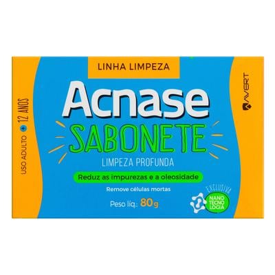 ACNASE CLEAN SABONETE LIMPEZA PROFUNDA 80G BIOLAB