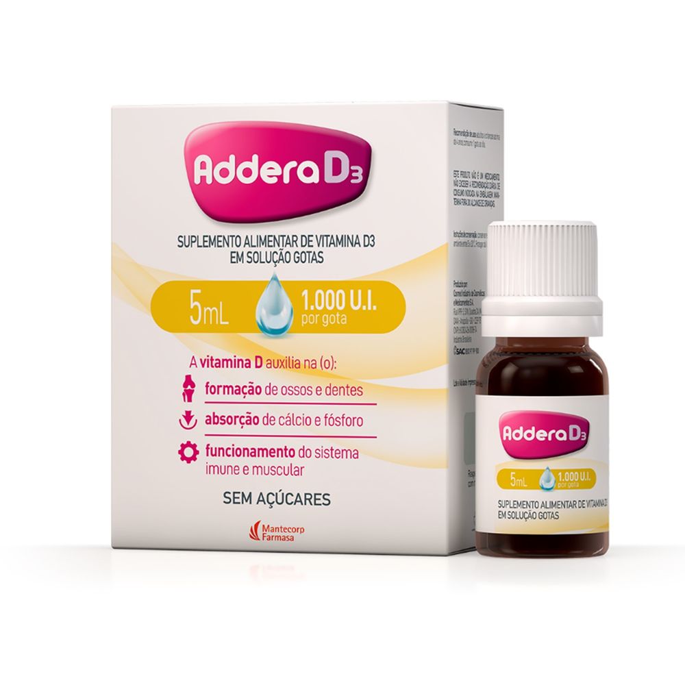 Thumbnail de ADDERA D3 1000UI GOTAS 5ML MANTECORP