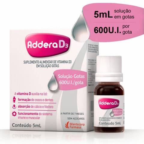 Thumbnail de ADDERA D3 600UI GOTAS 5ML MANTECORP