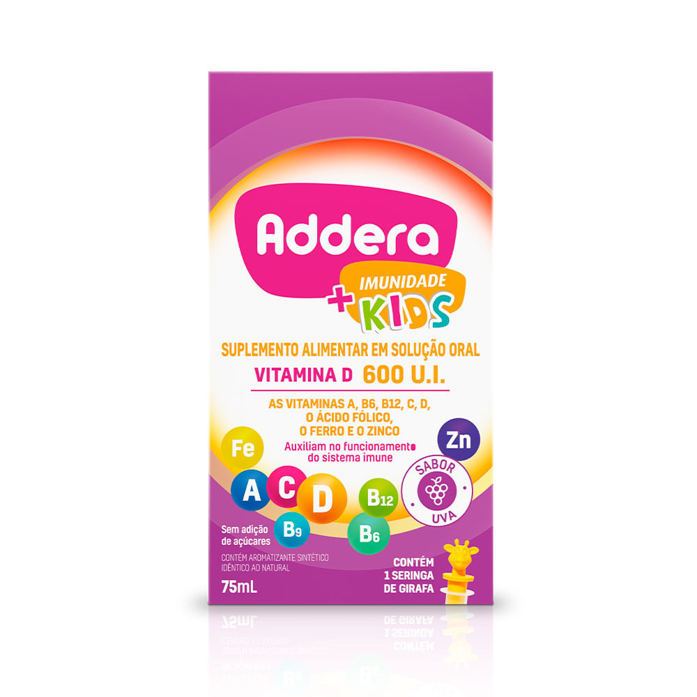Thumbnail de ADDERA+IMUNIDADE KIDS 600UI 75ML MANTECORP