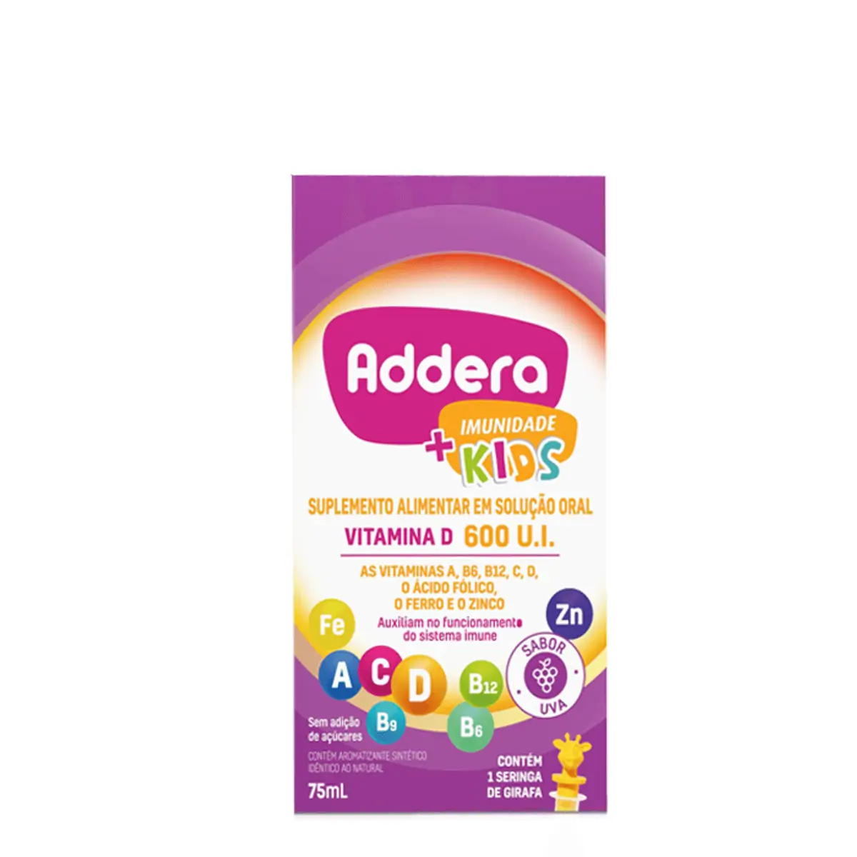 ADDERA+IMUNIDADE KIDS 600UI 75ML MANTECORP