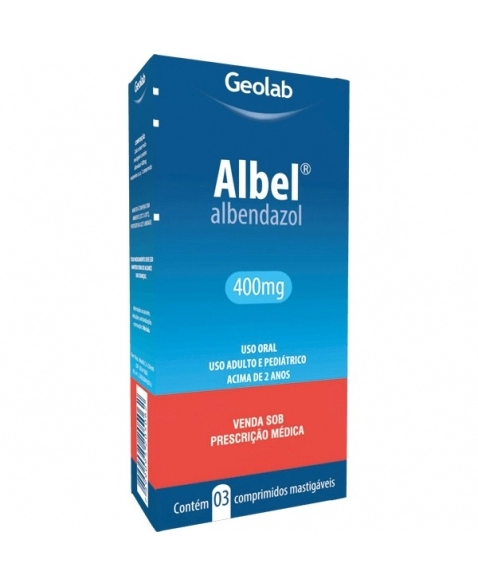 Thumbnail de ALBEL 400MG COM 3 COMPRIMIDOS GEOLAB