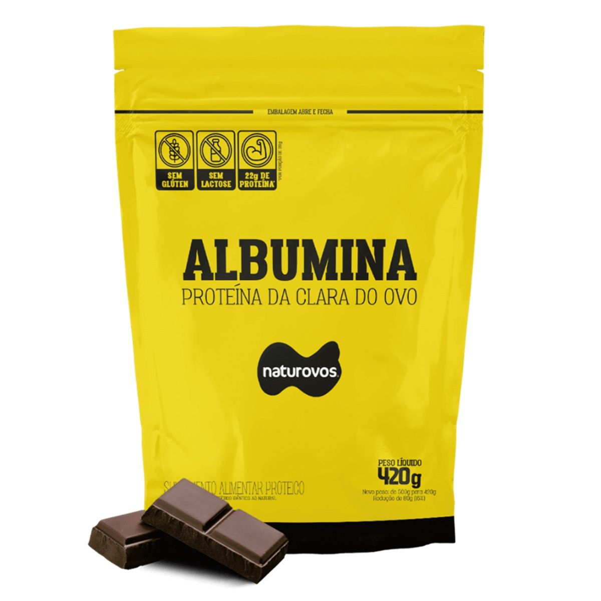 ALBUMINA NATUROVOS CHOCOLATE 420G