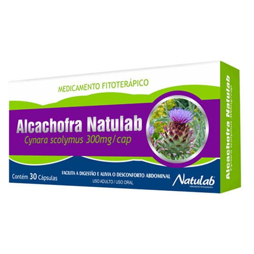 ALCACHOFRA NATULAB 300MG COM 30 CAPSULAS
