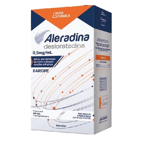 ALERADINA 5MG COM 10 COMPRIMIDOS REVESTIDOS NOVA QUIMICA