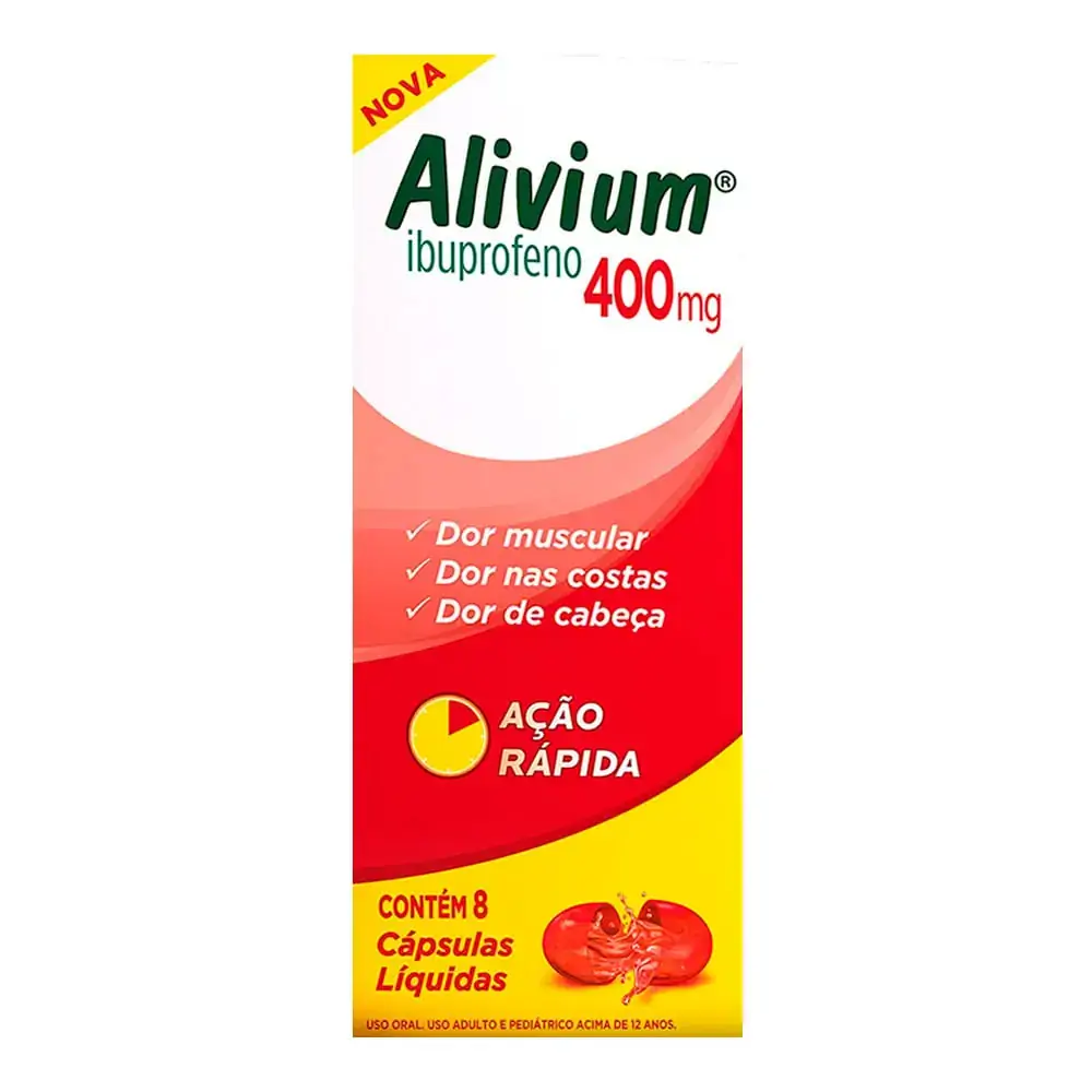 ALIVIUM 400MG COM 8 CAPSULAS MANTECORP