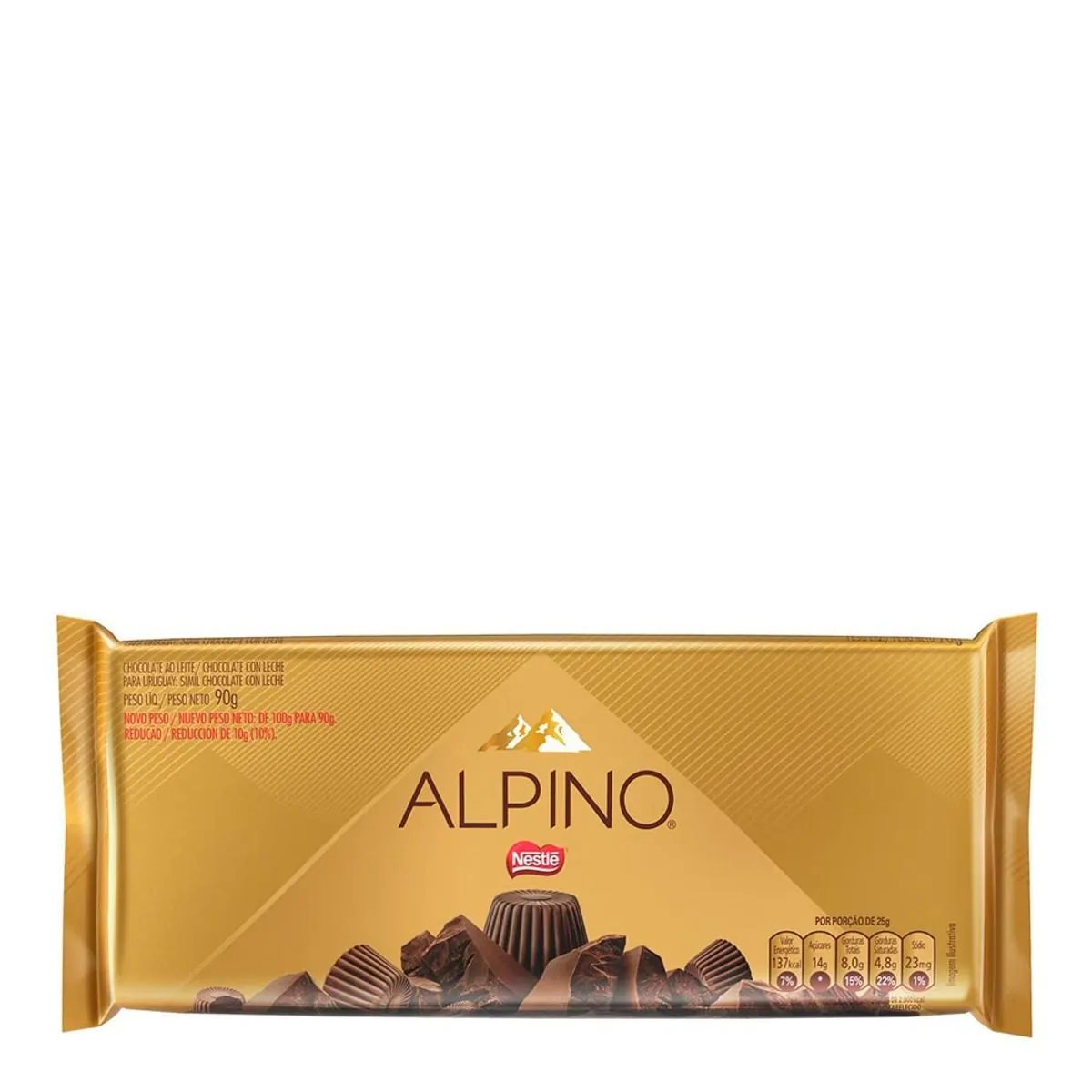 ALPINO CHOCOLATE AO LEITE 85G NESTLE