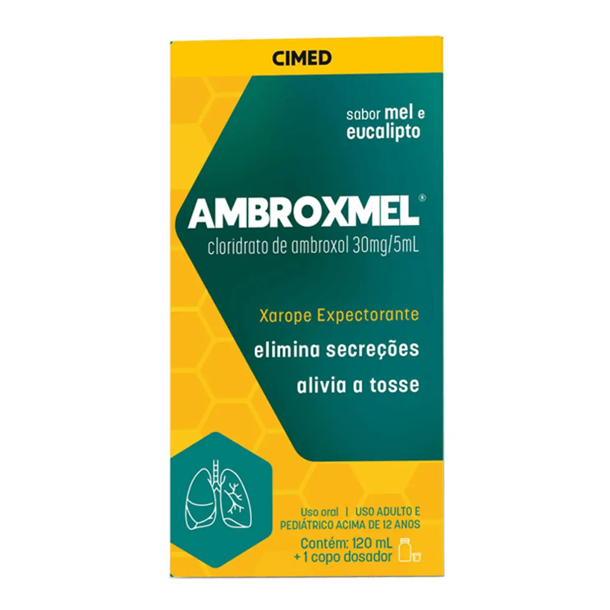 AMBROXMEL ADULTO 6MG/ML XAROPE 120ML MEL E EUCALIPTO CIMED