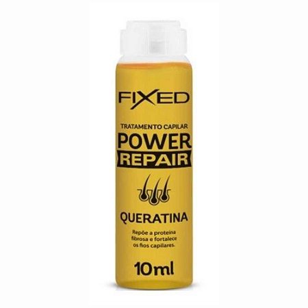 AMPOLA CAPILAR QUERATINA 10ML PACOTE COM 12 FIXED