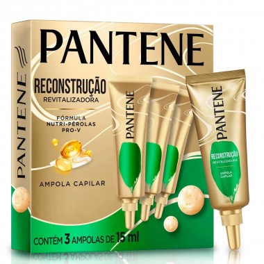 AMPOLA DE TRATAMENTO PANTENE RECONSTRUCAO REVITALIZADORA 3 AMPOLAS DE 15ML