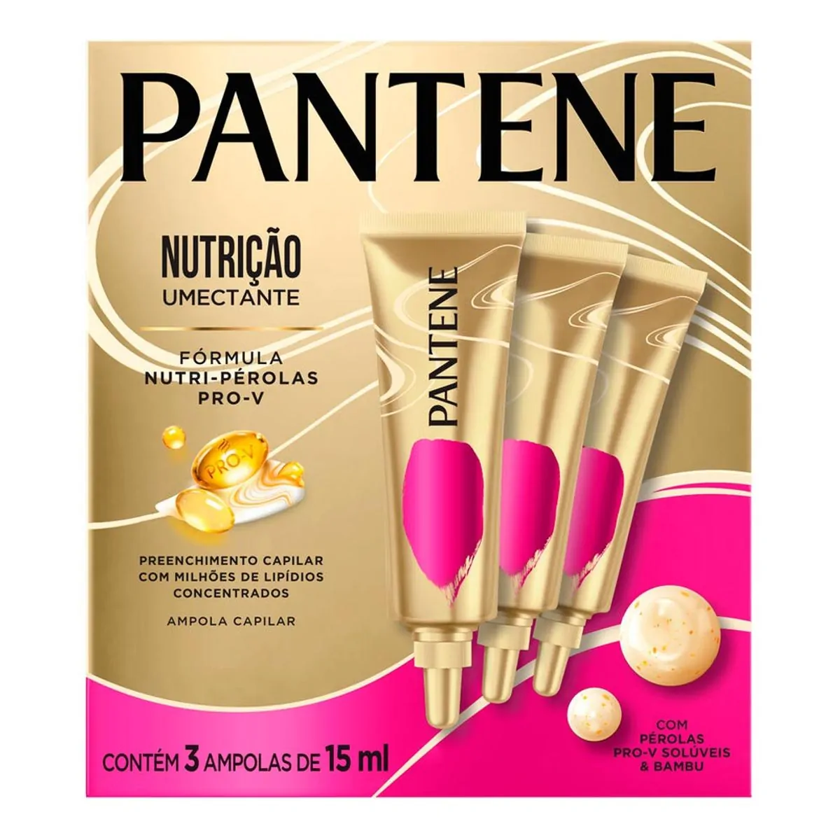 Thumbnail de AMPOLA PANTENE NUTRICAO COM 3 UNIDADES 15ML