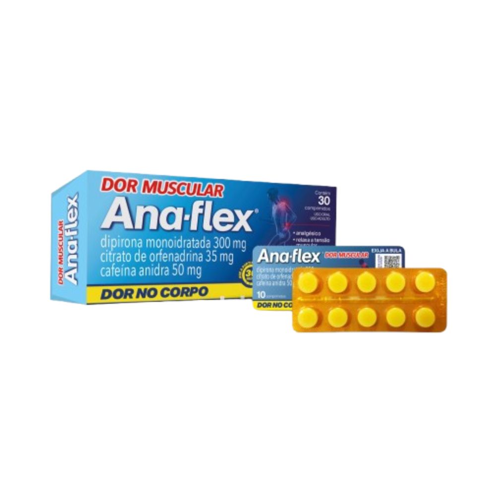 ANA-FLEX 35MG+300MG+50MG COM 200 COMPRIMIDOS CRISTALIA