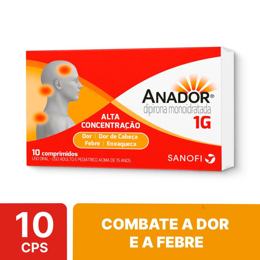 ANADOR 1G COM 10 COMPRIMIDOS SANOFI