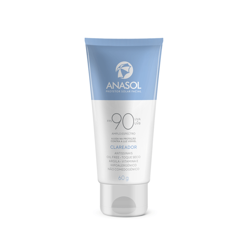 ANASOL PROTETOR SOLAR FACIAL CLAREADOR FPS 90 60G