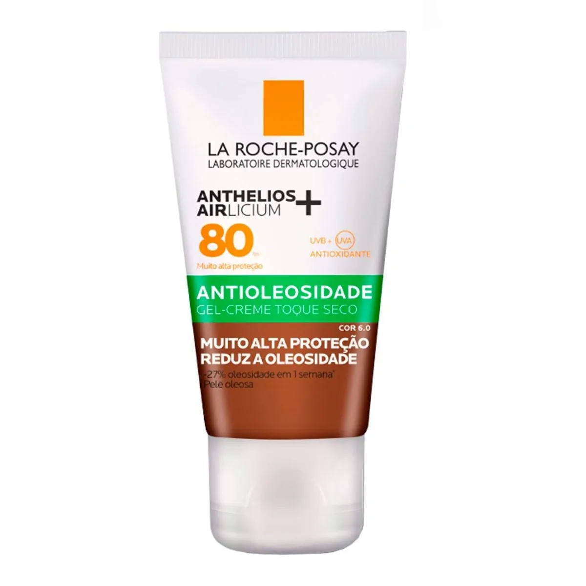 ANTHELIOS AIRLICIUM+ FPS 80 ANTI-OLEOSIDADE COM COR 6.0 40G LA ROCHE POSAY