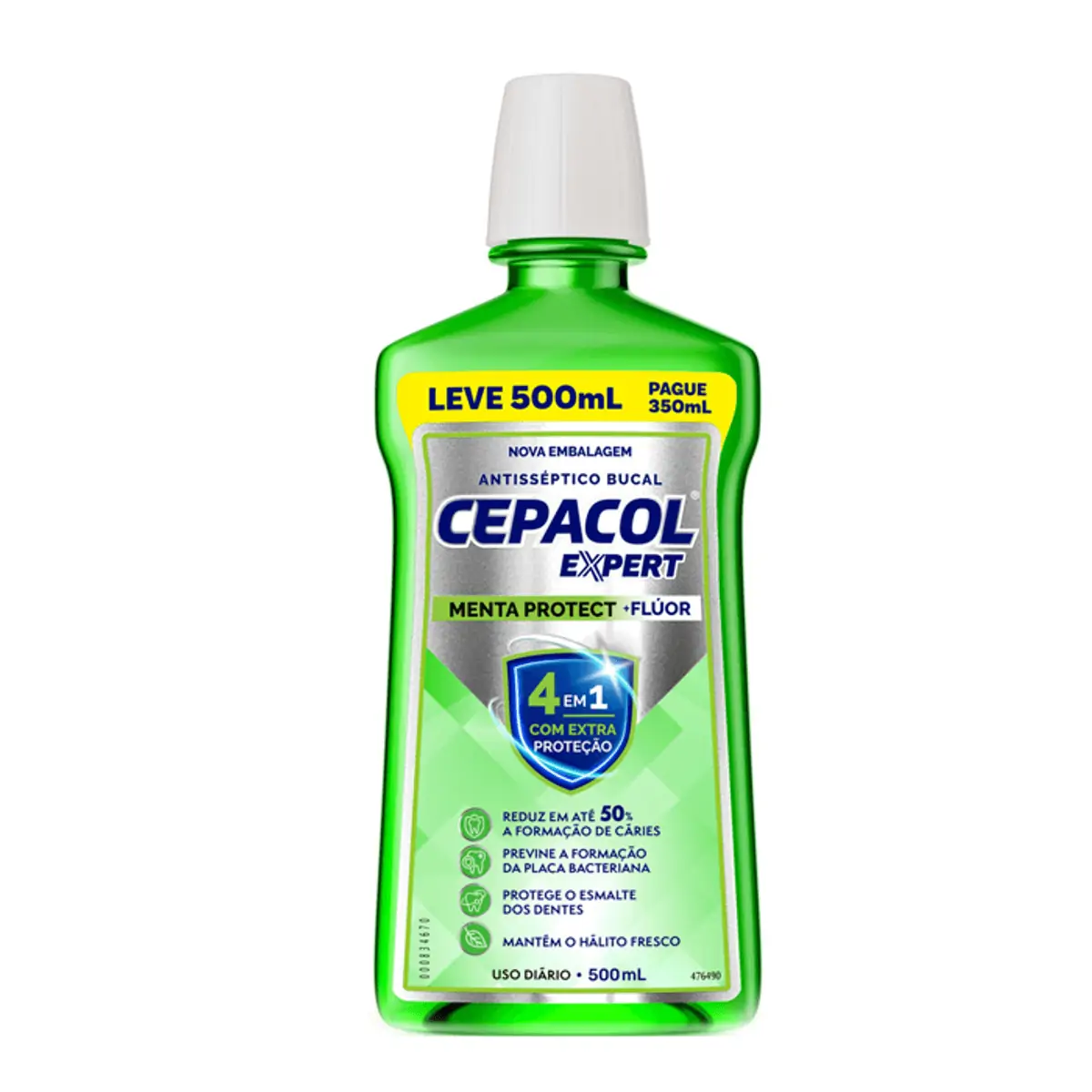 ANTISSEPTICO BUCAL CEPACOL FLUOR LEVE 500ML PAGUE 350ML