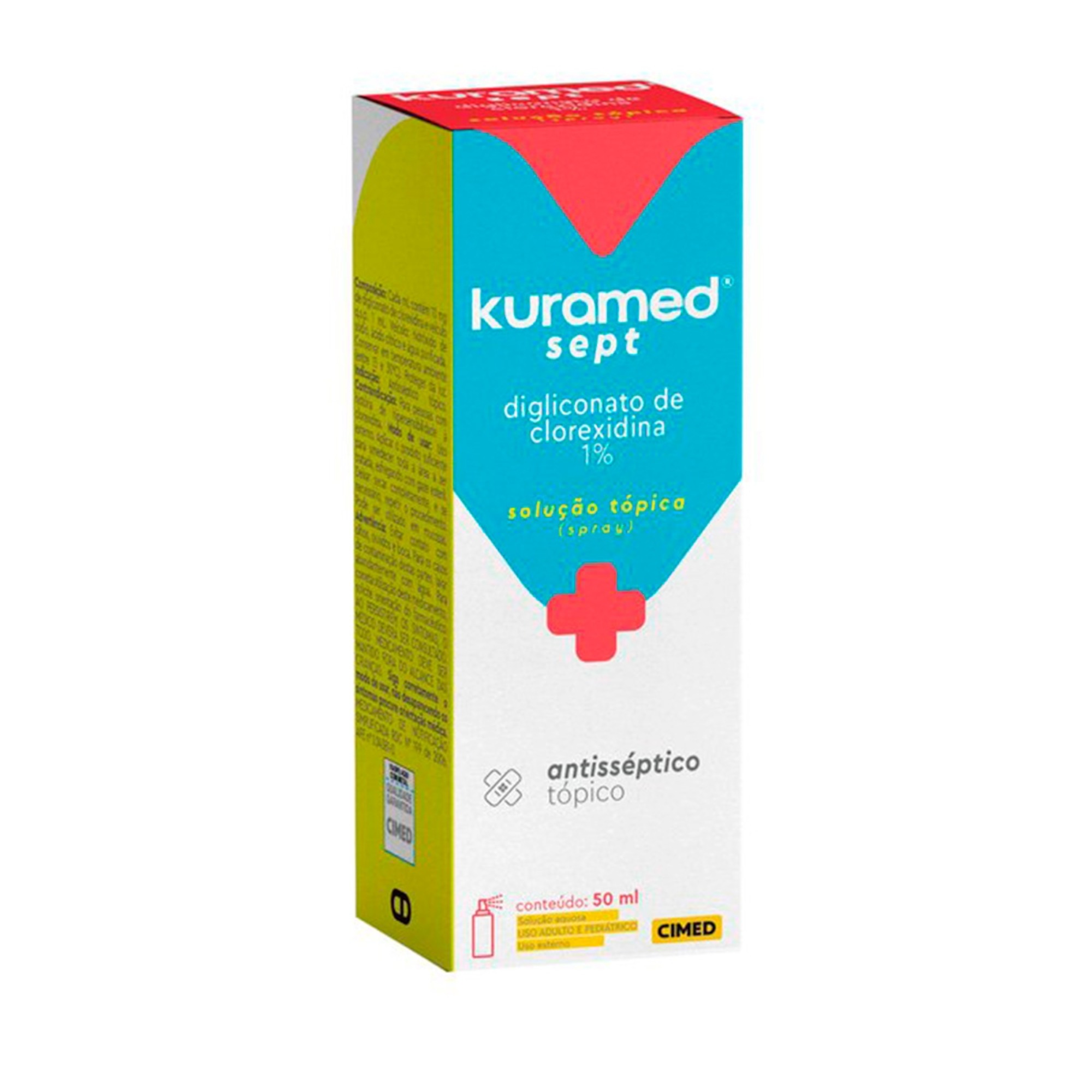 ANTISSEPTICO KURAMED SEPT SOLUCAO TOPICA SPRAY 50ML
