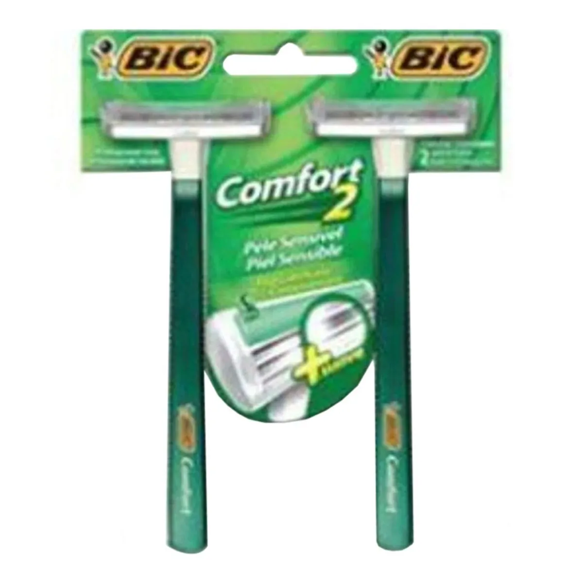 APARELHO DE BARBEAR BIC COMFORT 2 PELE SENSIVEL COM 2 UNIDADES