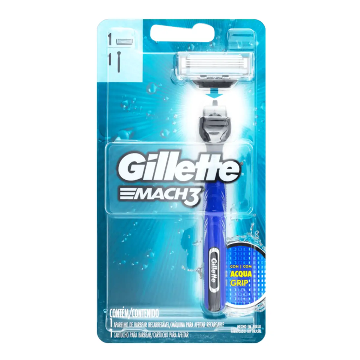 APARELHO DE BARBEAR GILLETTE MACH3 ACQUA REGULAR