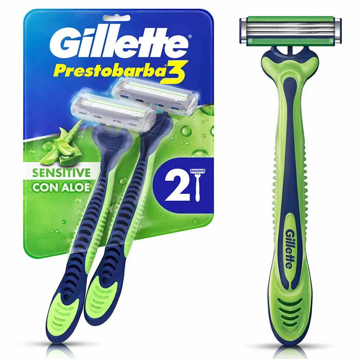 APARELHO DE BARBEAR PRESTOBARBA 3 SENSE PROTECT COM 2 UNIDADES