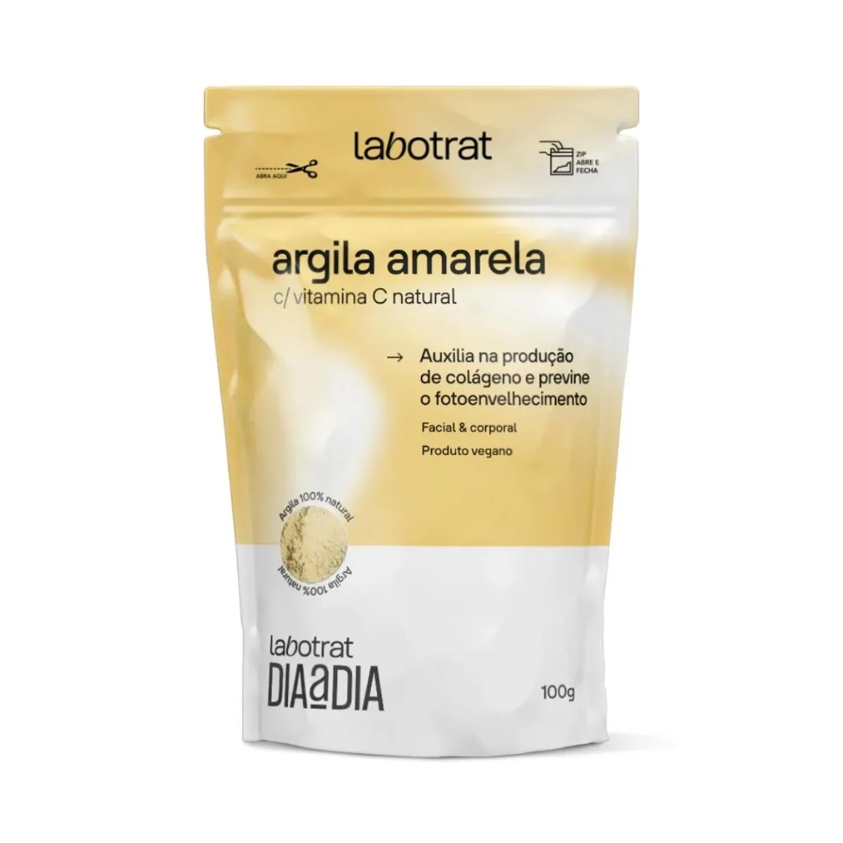 ARGILA AMARELA LABOTRAT COM VITAMINA C 100G
