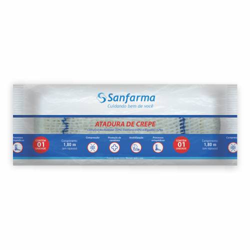 ATADURA DE CREPE 6CM COM 12 UNIDADES CREMER