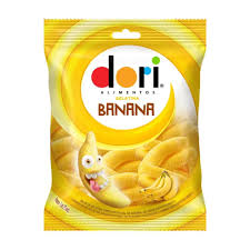 BALA DE GELATINA DORI BANANA 60G