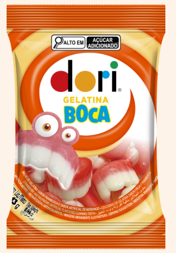 BALA DE GELATINA DORI BOCA 13G
