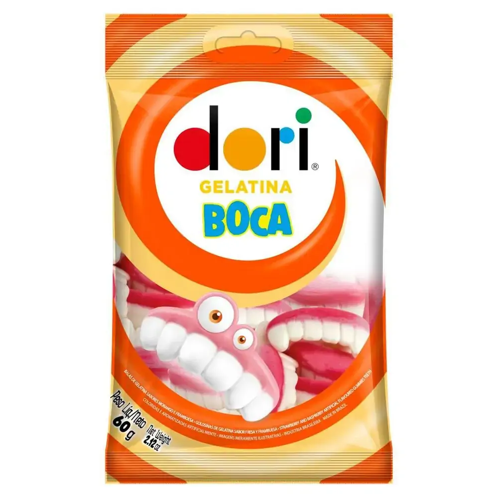 BALA DE GELATINA DORI BOCA 60G