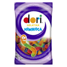 BALA DE GELATINA DORI MINHOCA 60G