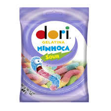 BALA DE GELATINA DORI MINHOCA ACIDA 60G