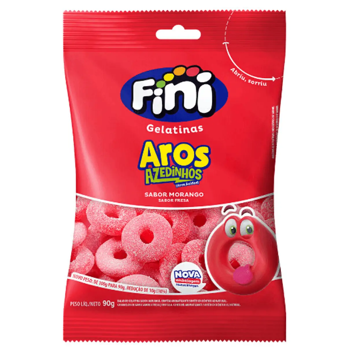 BALA FINI AROS DE MORANGO 90G