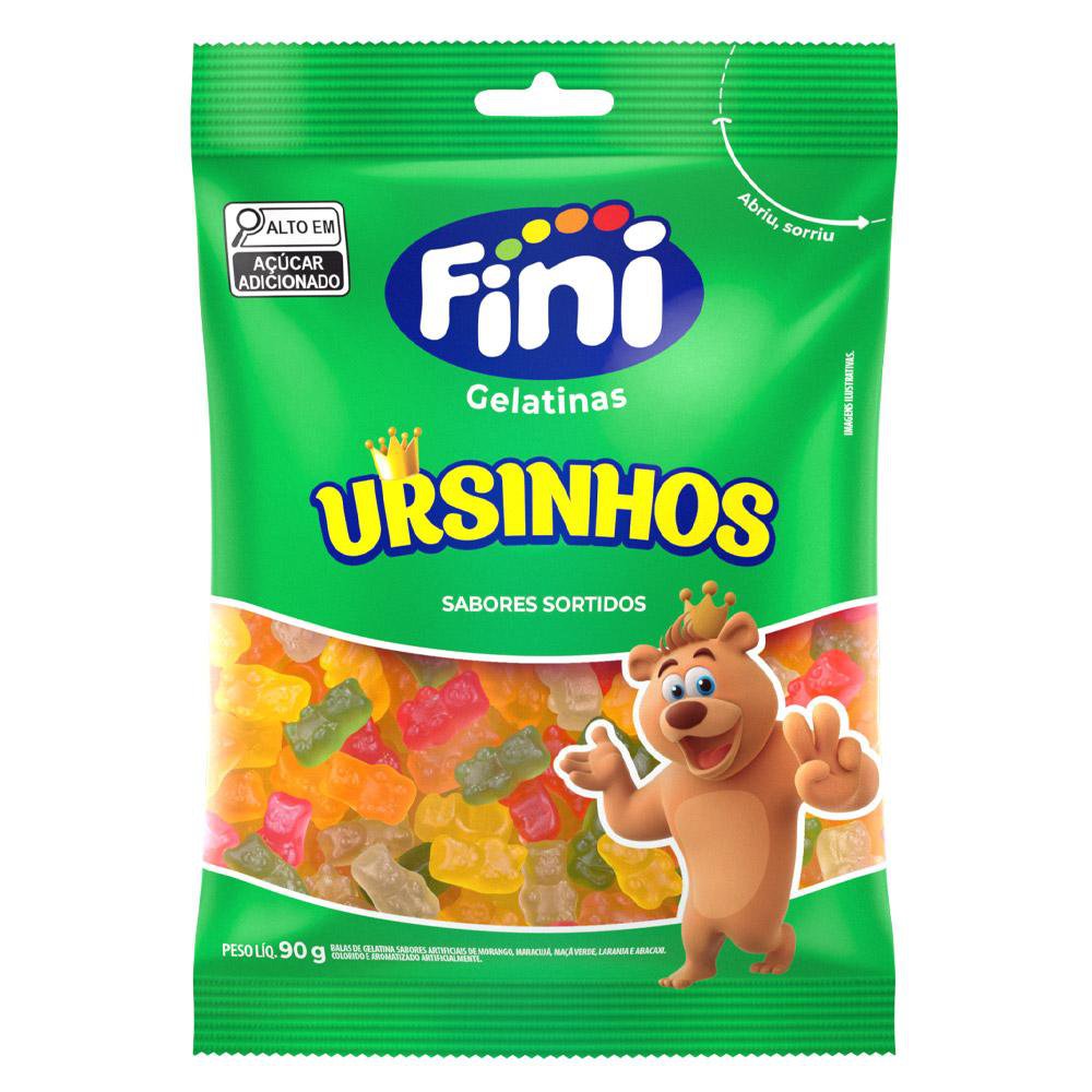 BALA FINI GELATINA URSINHOS BRILHO 90G