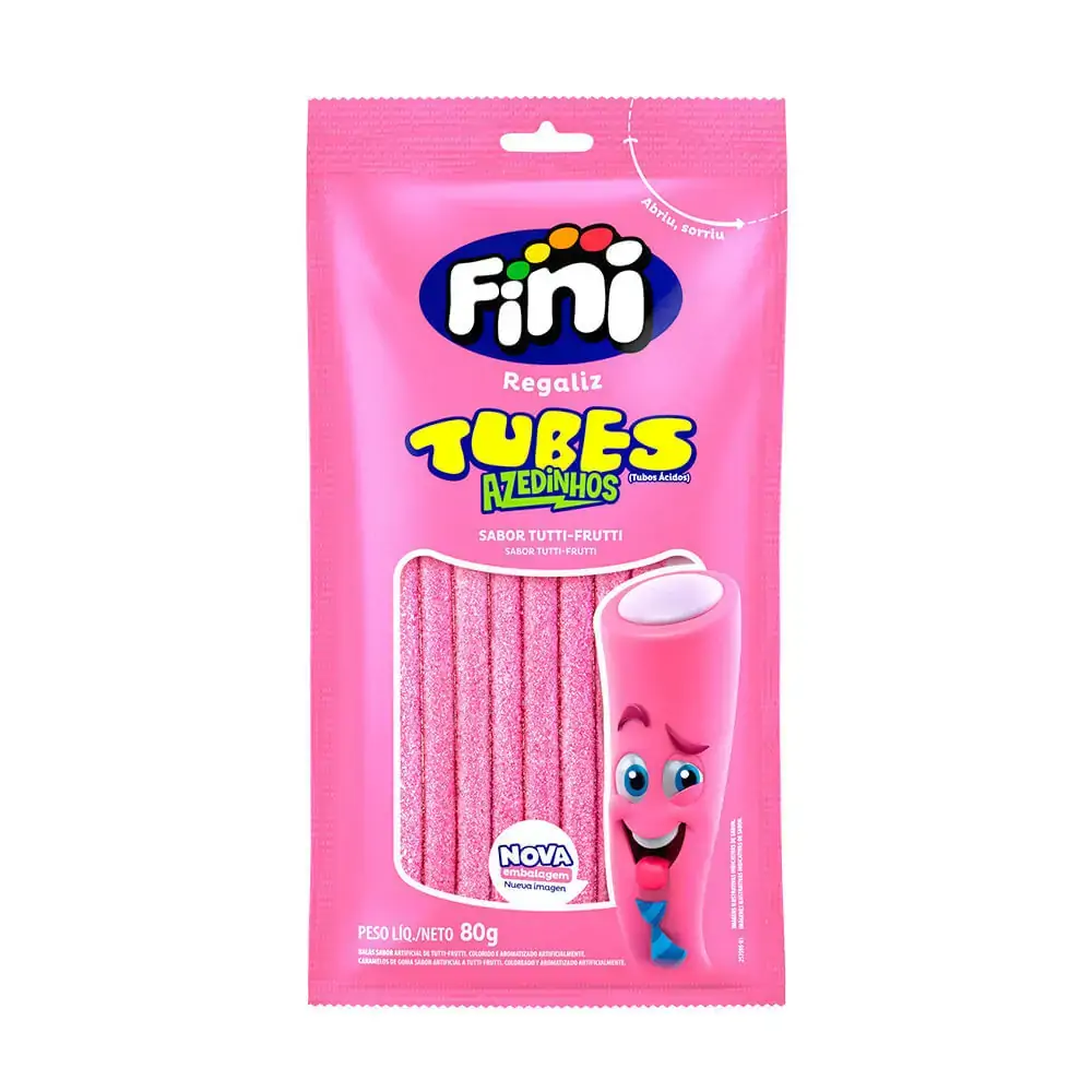 BALA FINI TUBES TUTTI FRUTTI 80G