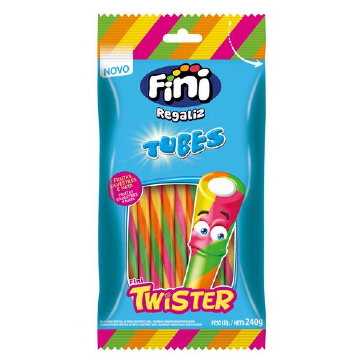 Thumbnail de BALA FINI TUBES TWISTER CITRICO 80G