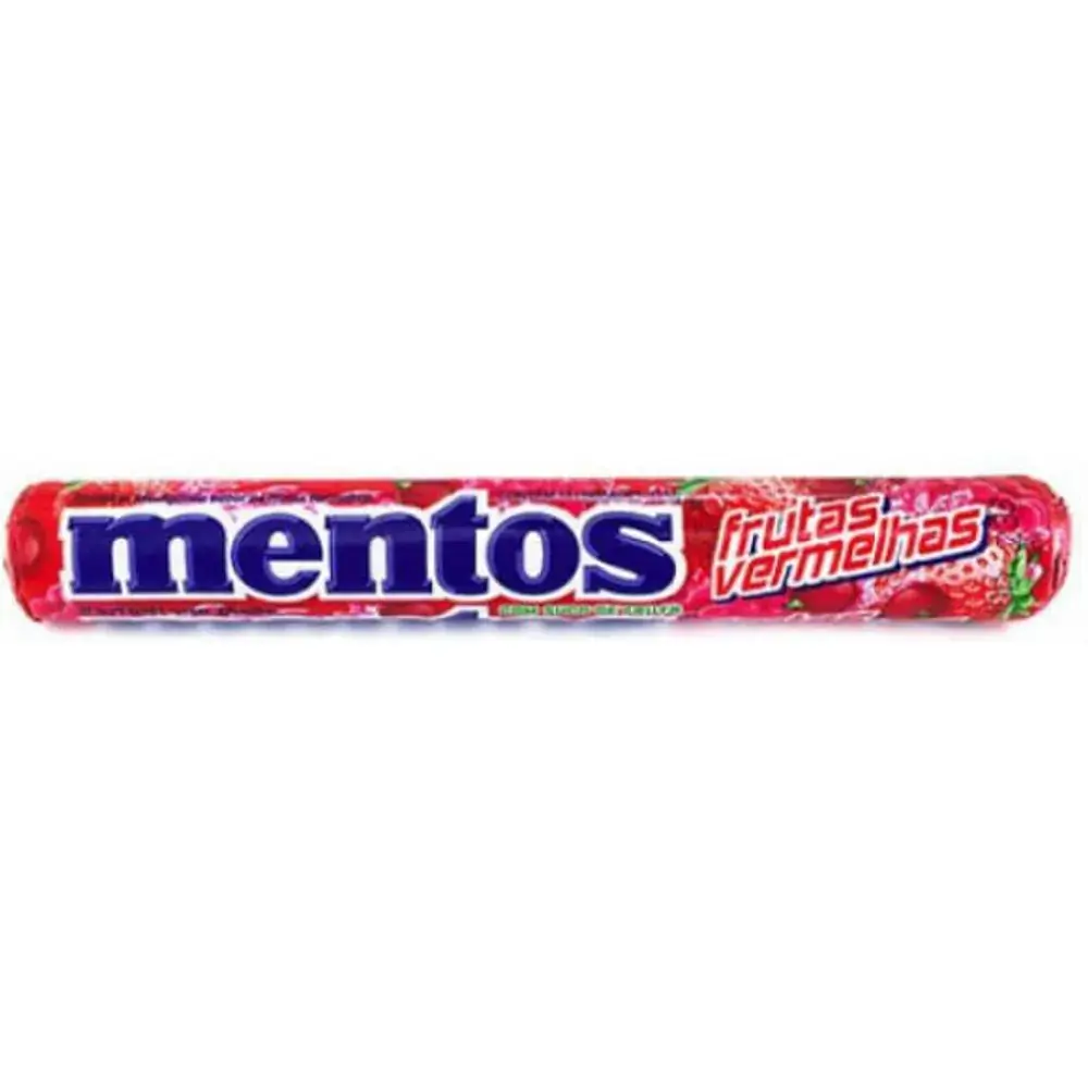 BALA MENTOS STICK FRUTAS VERMELHAS