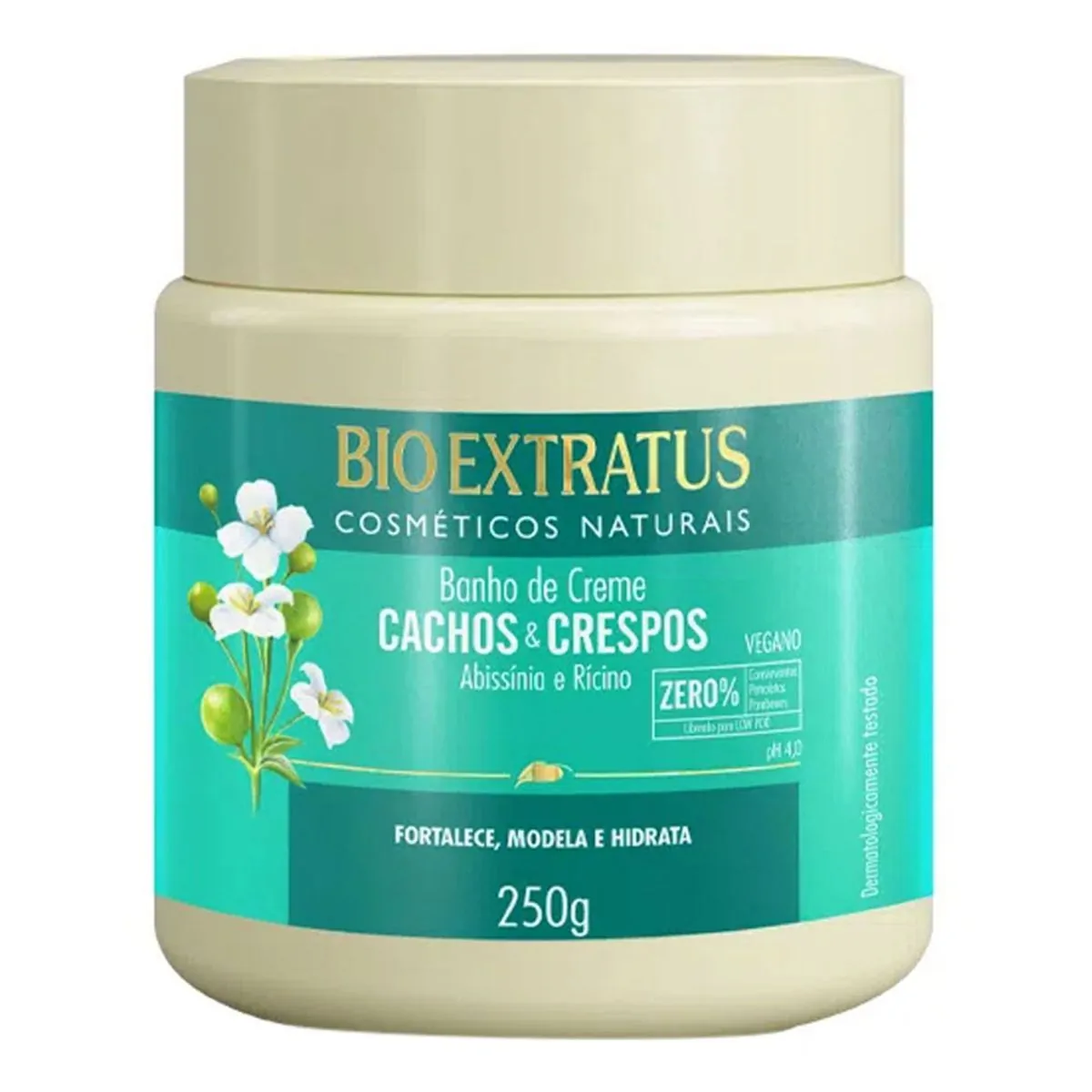 BANHO DE CREME BIO EXTRATUS CACHOS E CRESPOS 250G