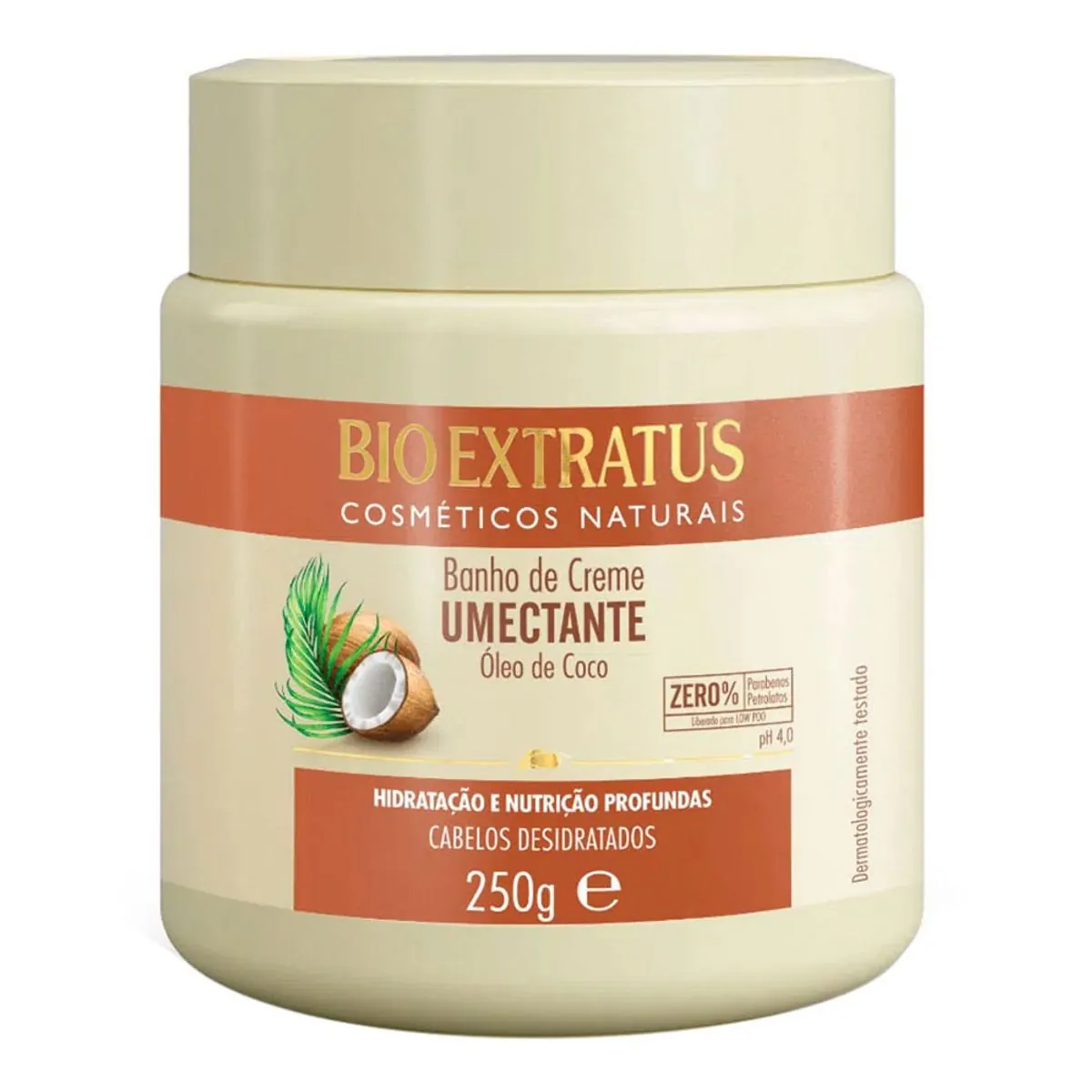 BANHO DE CREME UMECTANTE BIO EXTRATUS OLEO DE COCO 250G