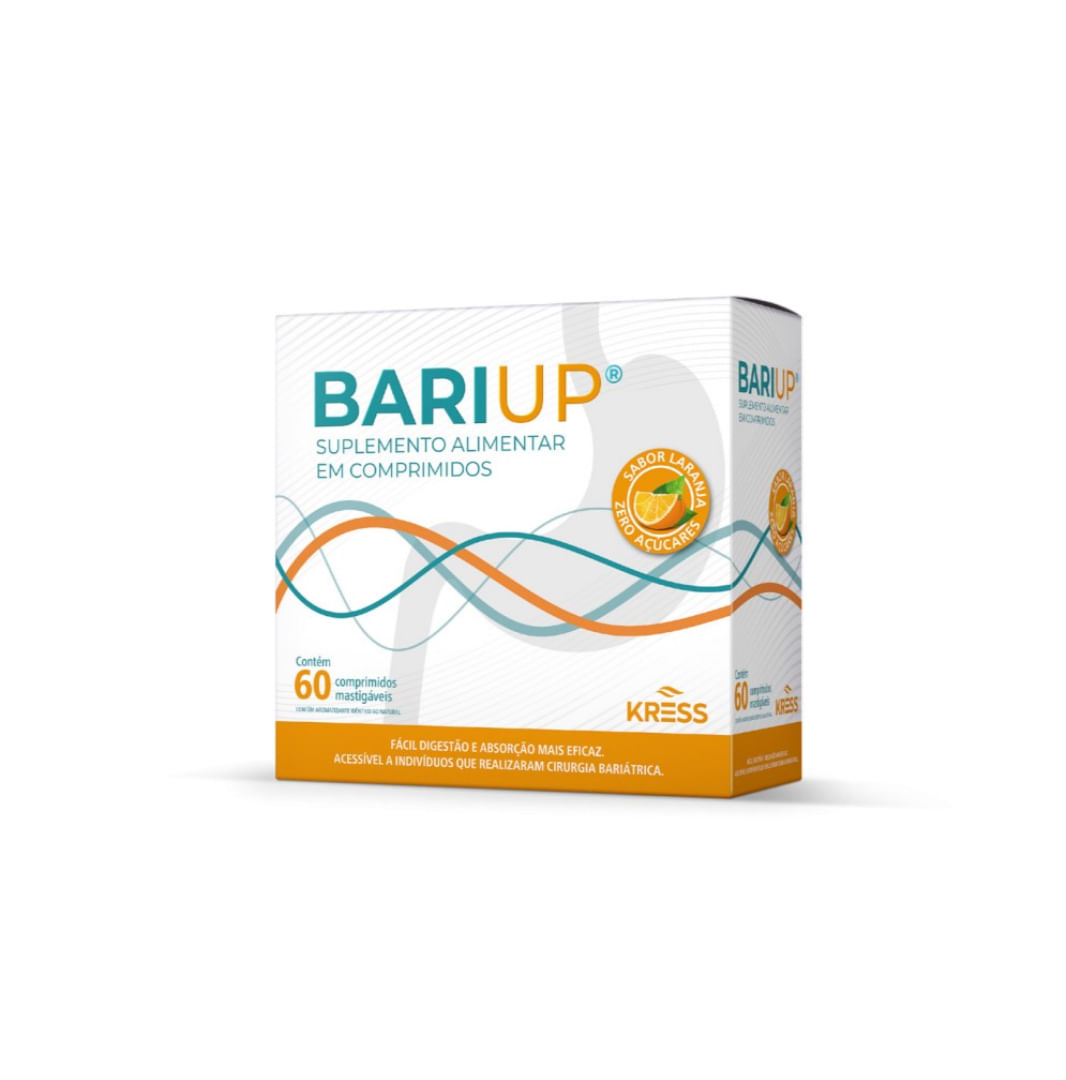 BARIUP COM 60 COMPRIMIDOS MASTIGAVEIS KRESS